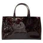 Louis Vuitton Handbag Monogram Vernis Wilshire PM Amarante Leather — view 3