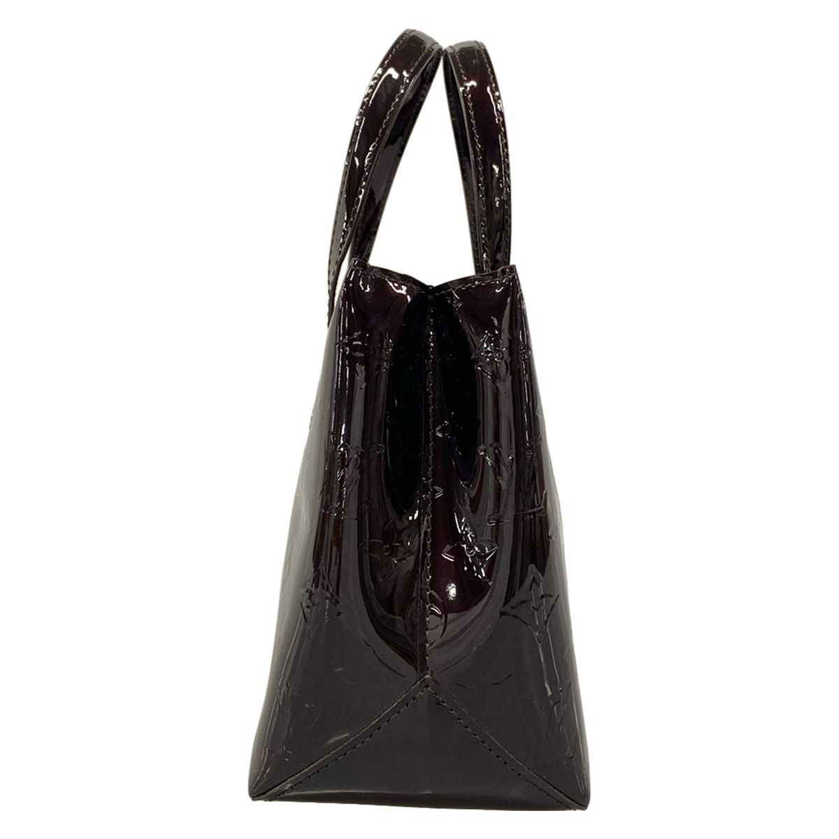 Louis Vuitton Handbag Monogram Vernis Wilshire PM Amarante Leather — view 2