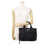 Prada Re-Nylon Triangle Logo 2-Way Shoulder Bag Black — view 4