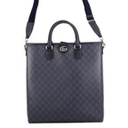 Gucci Tote GG Supreme Medium Leather 2-Way Shoulder Bag