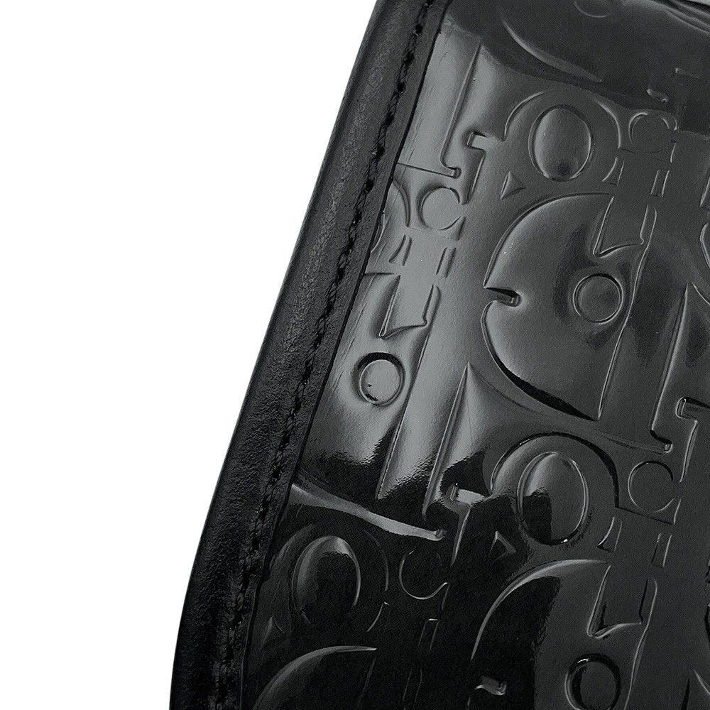 Dior Shoulder Bag Gallop Mini Oblique Patent Leather Black — view 8