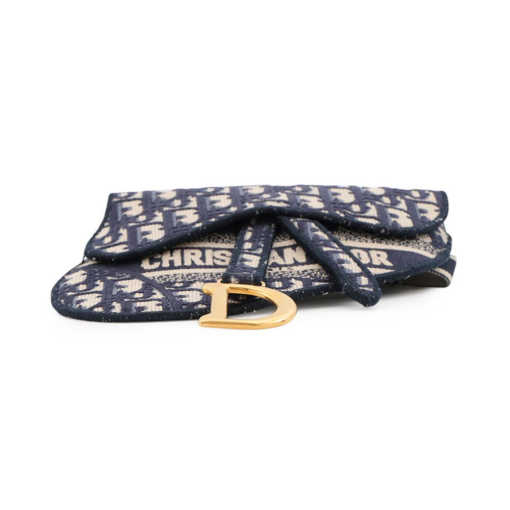 Dior Waist Bag Oblique Saddle Flat Belt Pouch Canvas — view 4