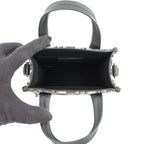 Dior Handbag Oblique North South Mini Canvas Grained Black — view 6