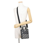 Dior Handbag Oblique North South Mini Canvas Grained Black — view 5