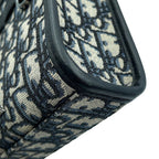 Dior Handbag Oblique North South Mini Canvas Grained Black — view 8