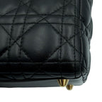 Dior Handbag Lady Cannage Large 2-Way Black — view 8