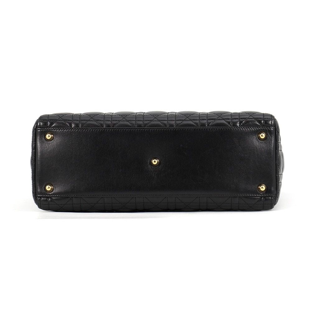 Dior Handbag Lady Cannage Large 2-Way Black — view 3