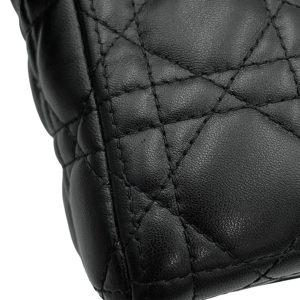 Dior Handbag Lady Cannage Large 2-Way Black — view 7