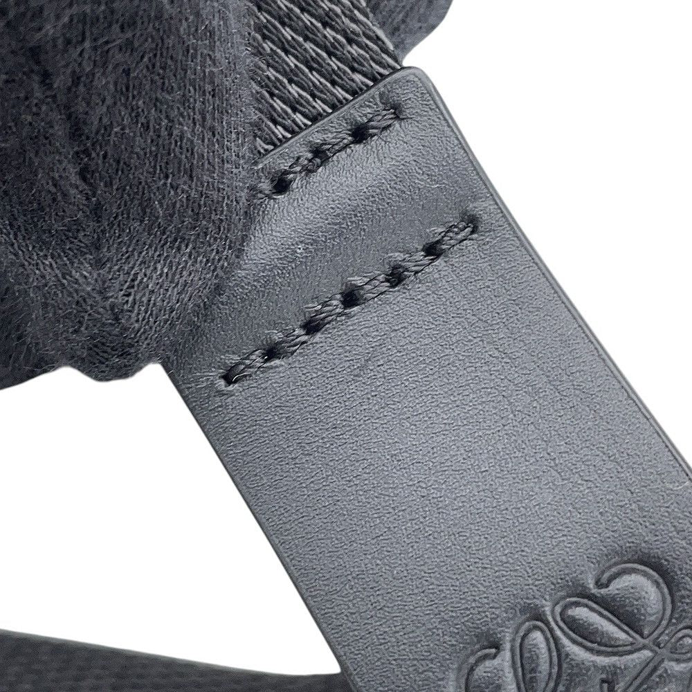 Loewe Belt Bag Pansy Small Round Joe Brainerd Collaboration Nylon Black — view 8