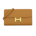 Hermes Wallet Constance to Go Long Sesame Lacquer Epsom
