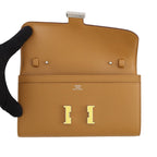 Hermes Wallet Constance to Go Long Sesame Lacquer Epsom — view 4