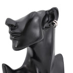 Hermes Ear Cuff Pop H Rose Dragee Silver Earrings — view 4