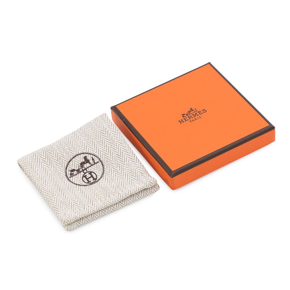 Hermes Ear Cuff Pop H White Silver Earrings — view 7