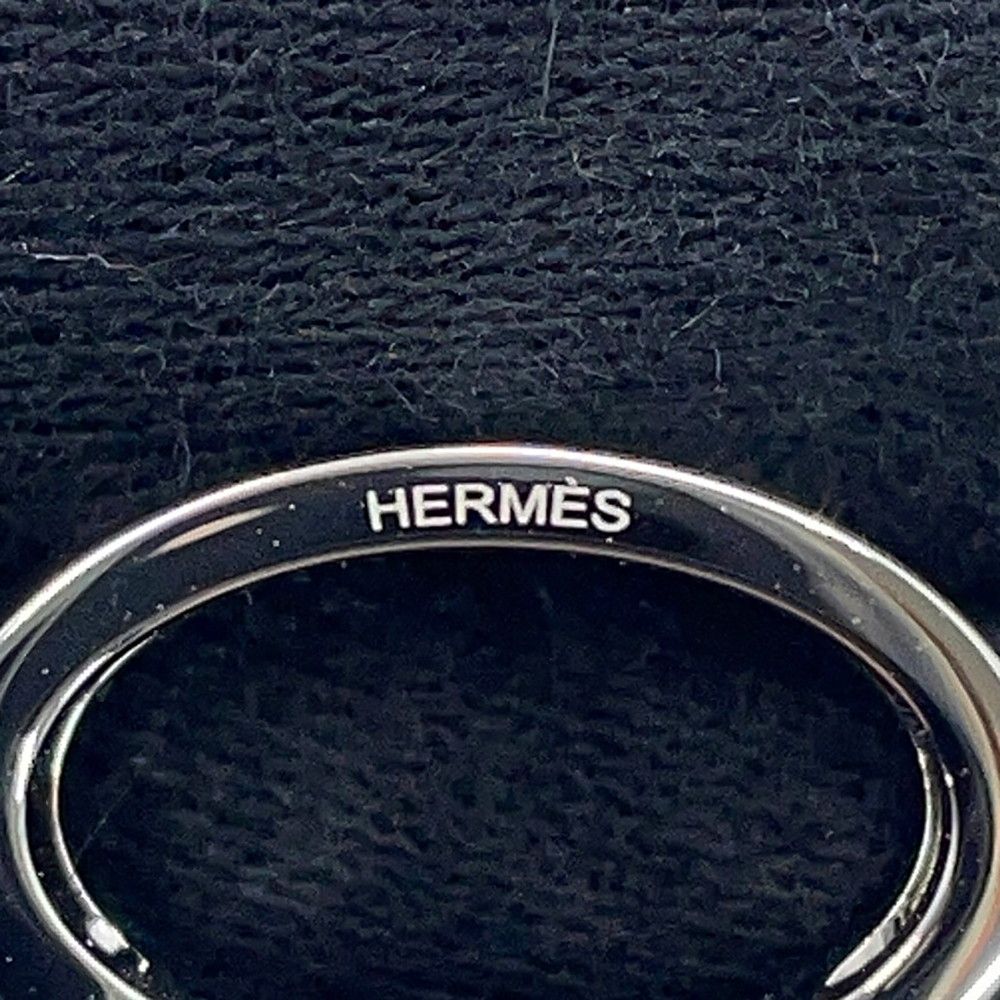 Hermes Ear Cuff Pop H White Silver Earrings — view 5