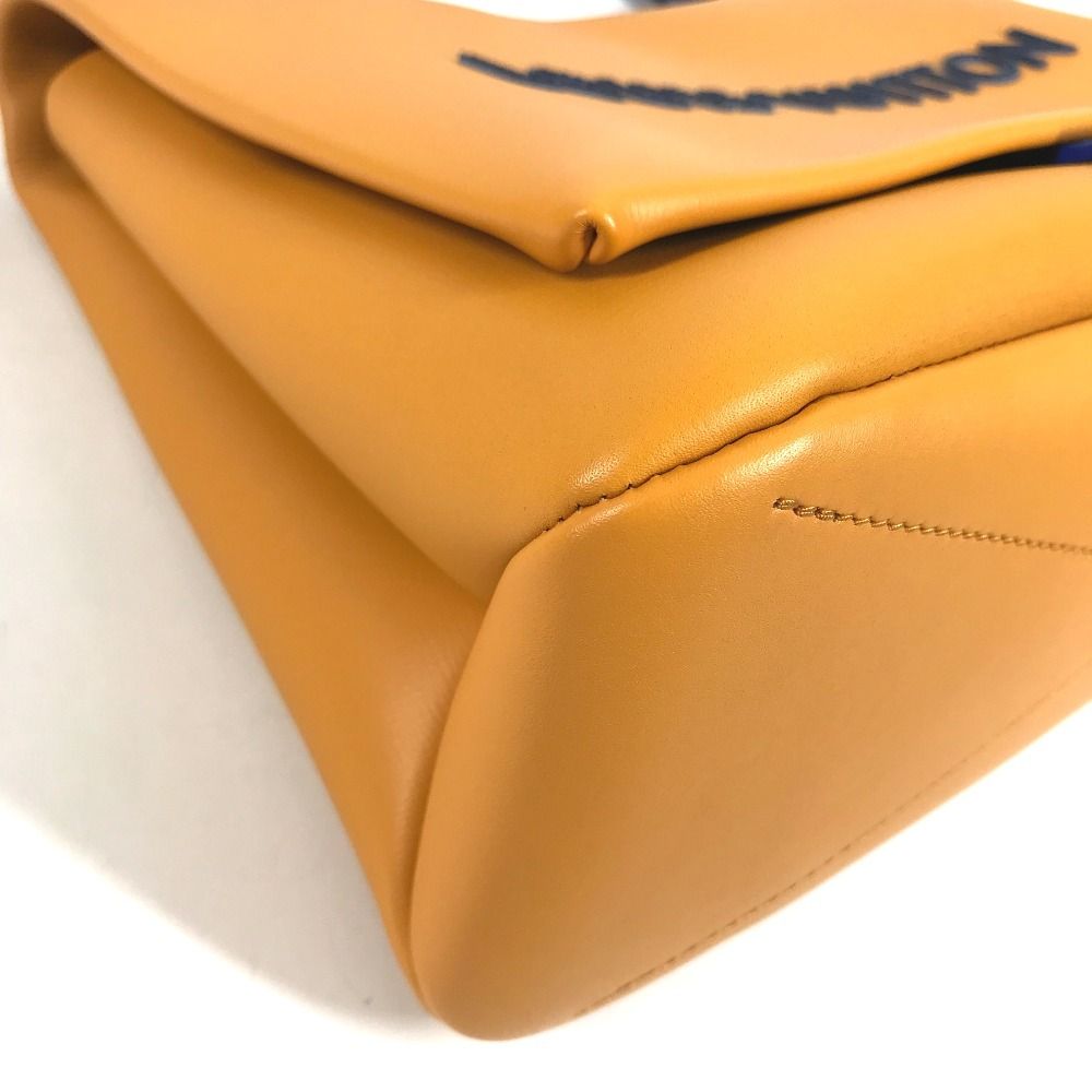 Louis Vuitton Shoulder Bag Takeout Messenger Logo Leather Saffron Orange — view 5