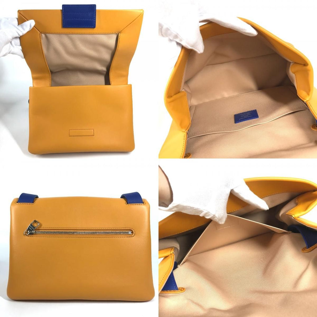 Louis Vuitton Shoulder Bag Takeout Messenger Logo Leather Saffron Orange — view 7