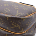 Louis Vuitton Monogram Reporter PM Shoulder Bag Brown Leather — view 5