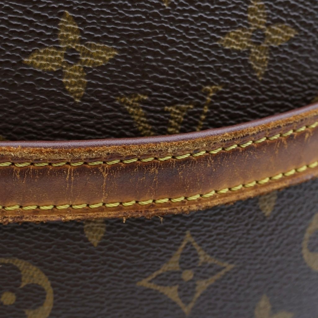 Louis Vuitton Monogram Blois Shoulder Bag Brown Leather Gold — view 7