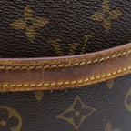 Louis Vuitton Monogram Blois Shoulder Bag Brown Leather Gold — view 7