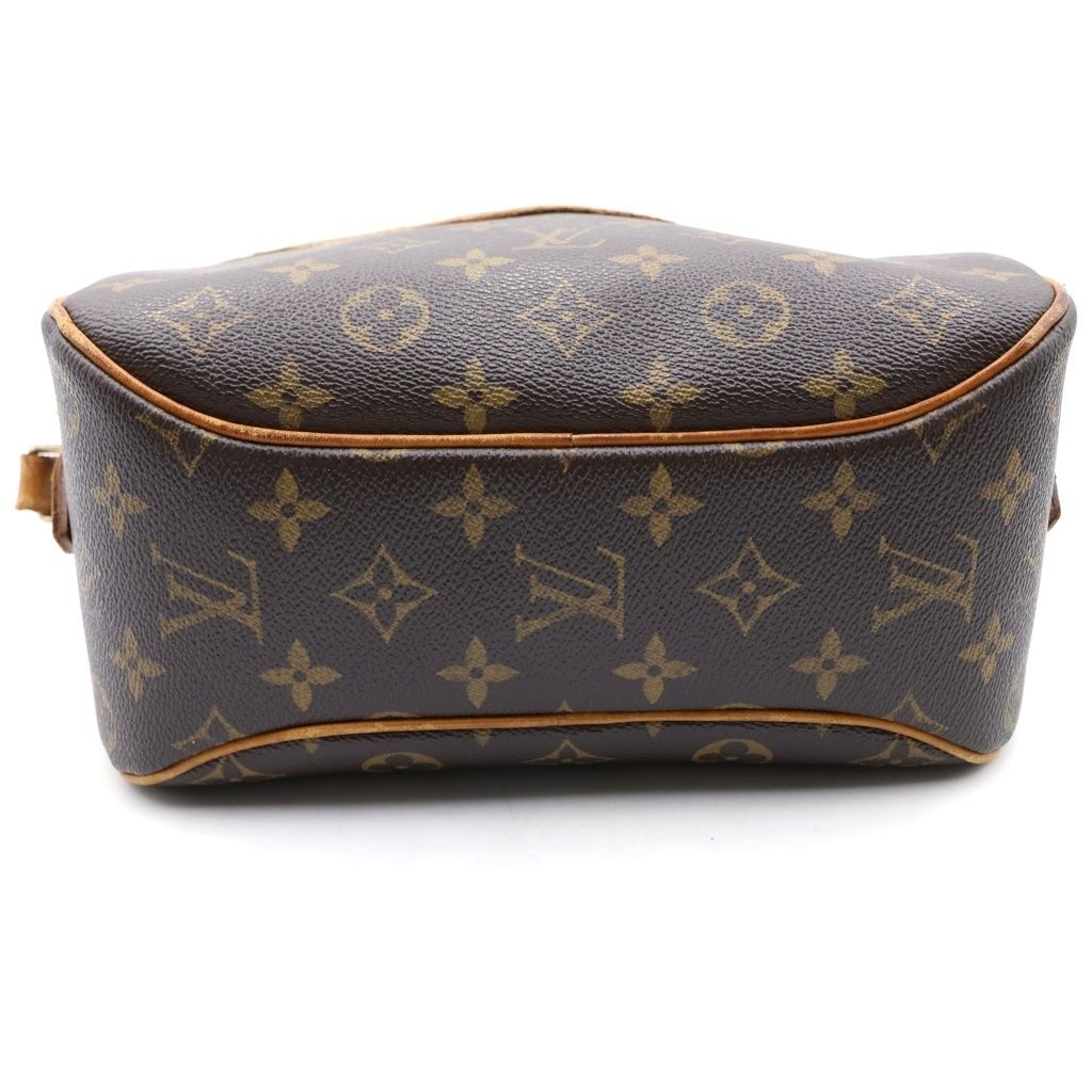 Louis Vuitton Monogram Blois Shoulder Bag Brown Leather Gold — view 4