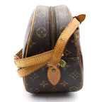 Louis Vuitton Monogram Blois Shoulder Bag Brown Leather Gold — view 3