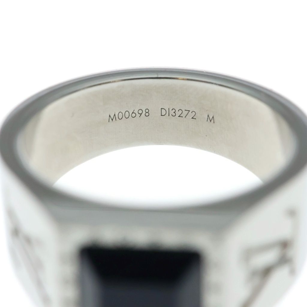 Louis Vuitton Ring LV Onyx Bague Monogram Silver — view 5