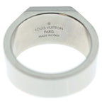 Louis Vuitton Ring LV Onyx Bague Monogram Silver — view 4