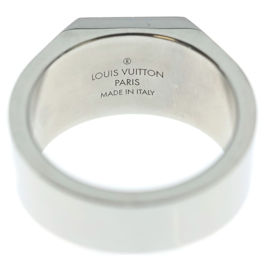 Louis Vuitton Ring LV Onyx Bague Monogram Silver — view 4