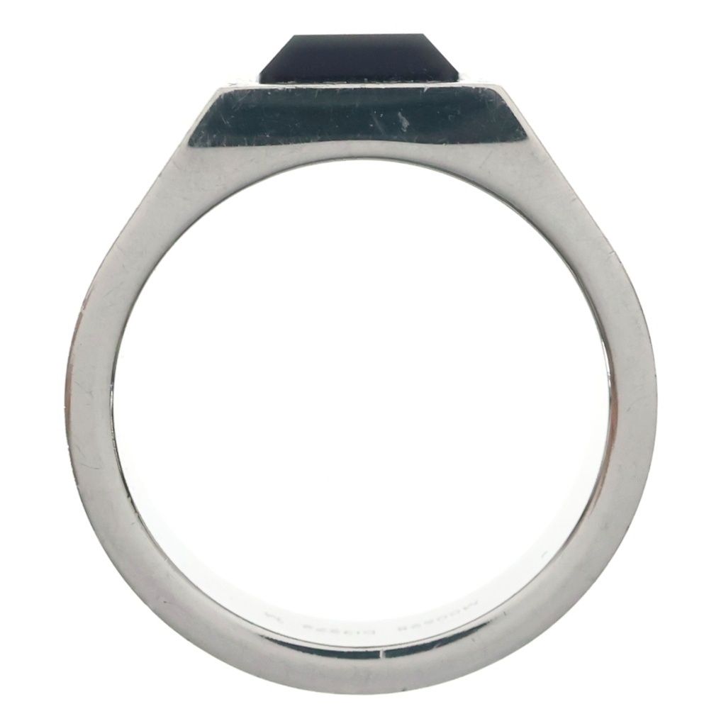 Louis Vuitton Ring LV Onyx Bague Monogram Silver — view 6