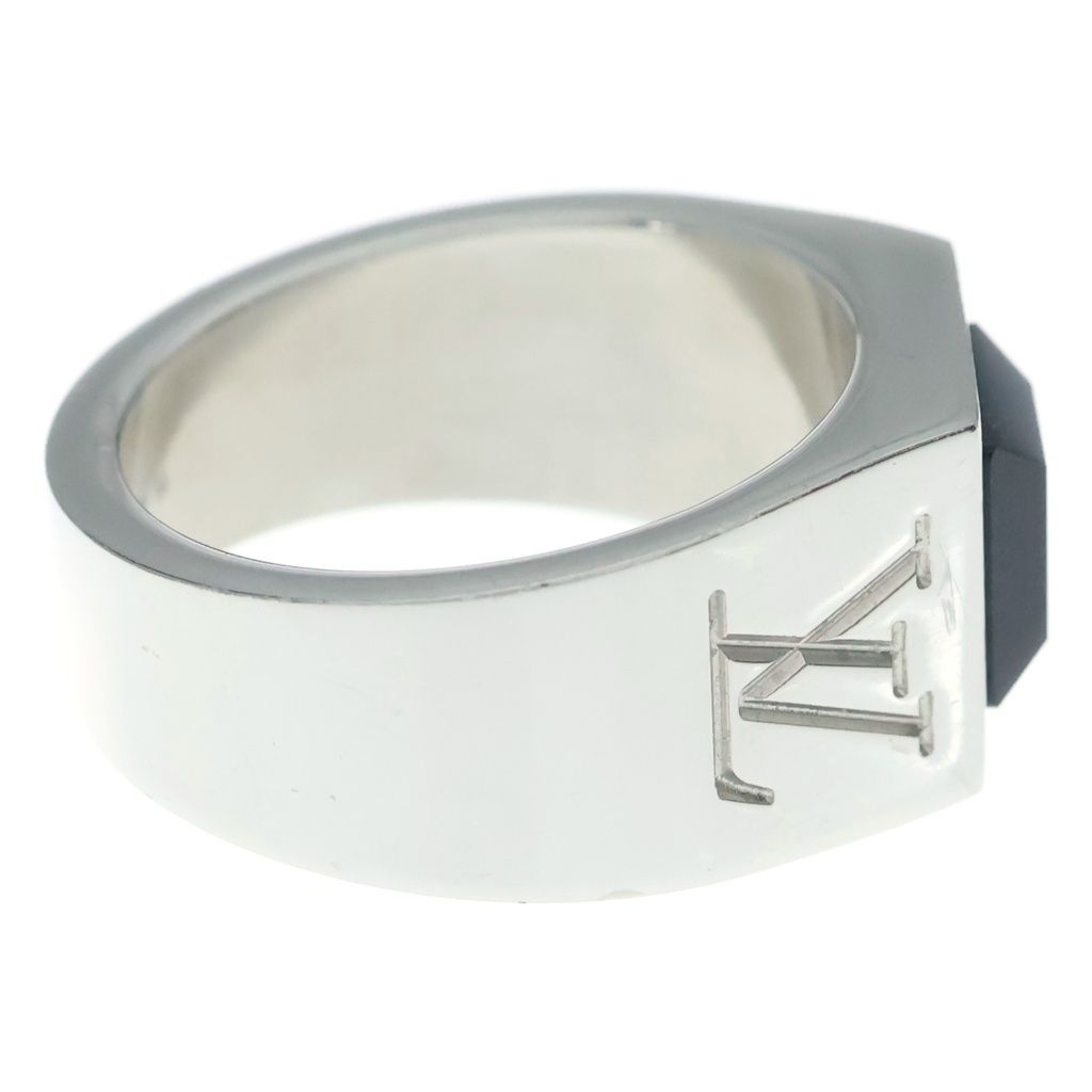 Louis Vuitton Ring LV Onyx Bague Monogram Silver — view 3