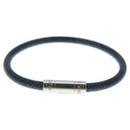 Louis Vuitton Damier Bracelet Keep It Black Silver
