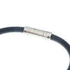 Louis Vuitton Damier Bracelet Keep It Black Silver — view 5