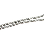 Louis Vuitton Necklace Monogram Low Logo Chain Silver — view 5