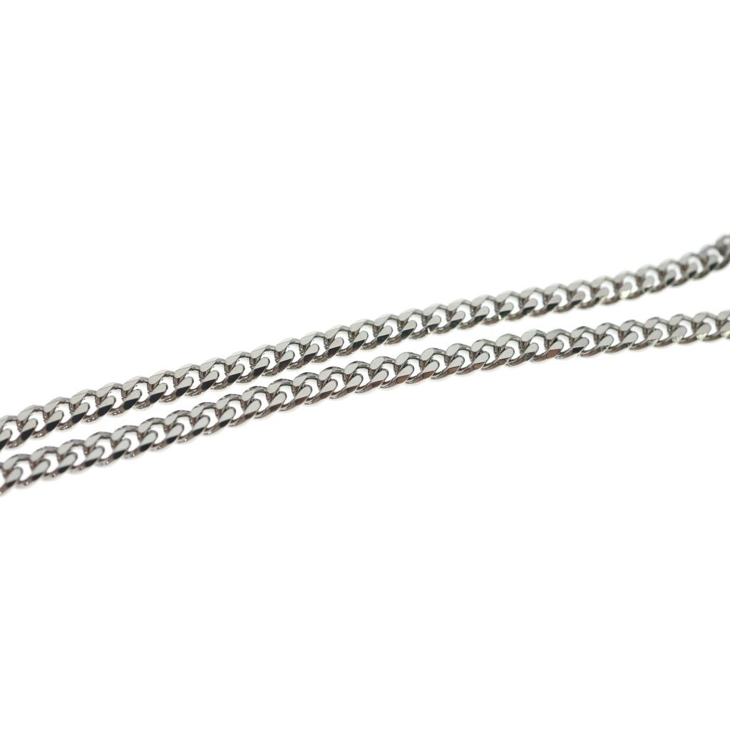 Louis Vuitton Necklace Monogram Low Logo Chain Silver — view 5