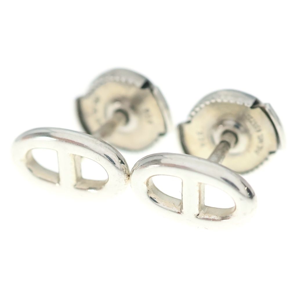 Hermes Chaine D'ancre Farandole Earrings Silver