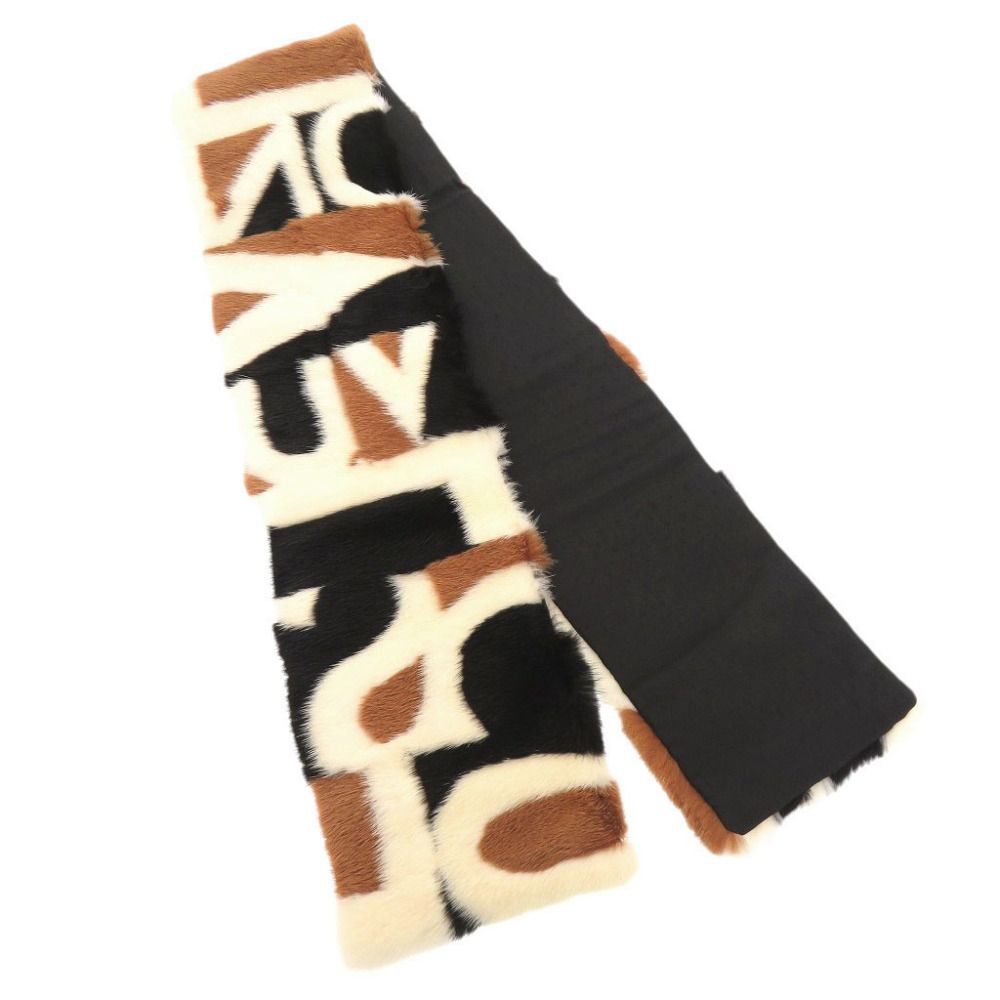 Louis Vuitton Echarpe Vison LV Intarsia Mink Multicolor Scarf — view 2