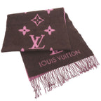 Louis Vuitton Echarpe Reykjavik Cashmere Brown Pink Scarf — view 2