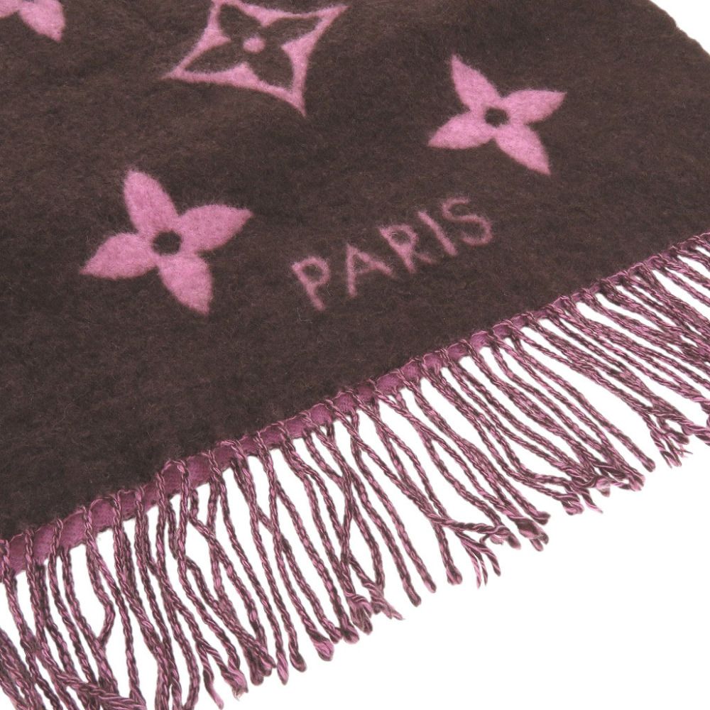 Louis Vuitton Echarpe Reykjavik Cashmere Brown Pink Scarf — view 5