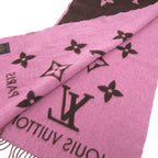 Louis Vuitton Echarpe Reykjavik Cashmere Brown Pink Scarf — view 3
