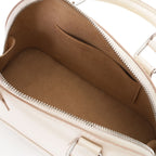 Louis Vuitton Alma BB Epi Quartz White Handbag — view 5