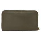 Prada Wallet Gray Zip Around Leather — view 2