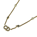 Dior Necklace Clair D Lune Gold Clear Ivory