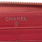 Chanel Wallet Pink Zip Around Silver — view 5