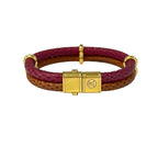 Louis Vuitton Bracelet Keep It Twice Bordeaux Brown Gold — view 3