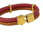 Louis Vuitton Bracelet Keep It Twice Bordeaux Brown Gold — view 4