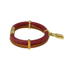 Louis Vuitton Bracelet Keep It Twice Bordeaux Brown Gold — view 2