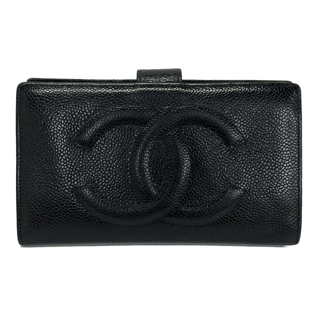 Chanel Wallet Black CC Logo