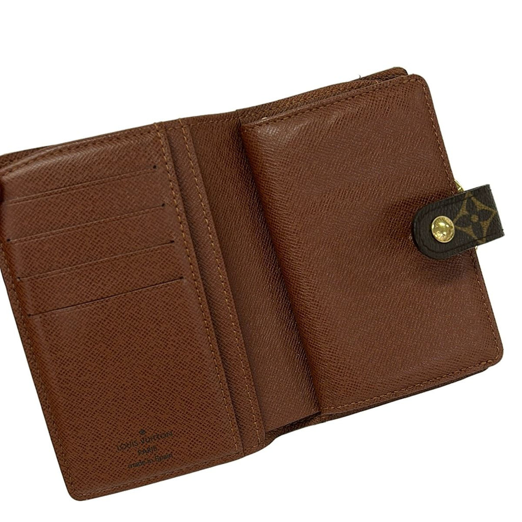 Louis Vuitton Bifold Wallet Monogram Porte Monnaie Billets Viennois Leather — view 3