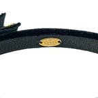 Gucci Headband Interlocking G Black Rhinestone Ribbon — view 4