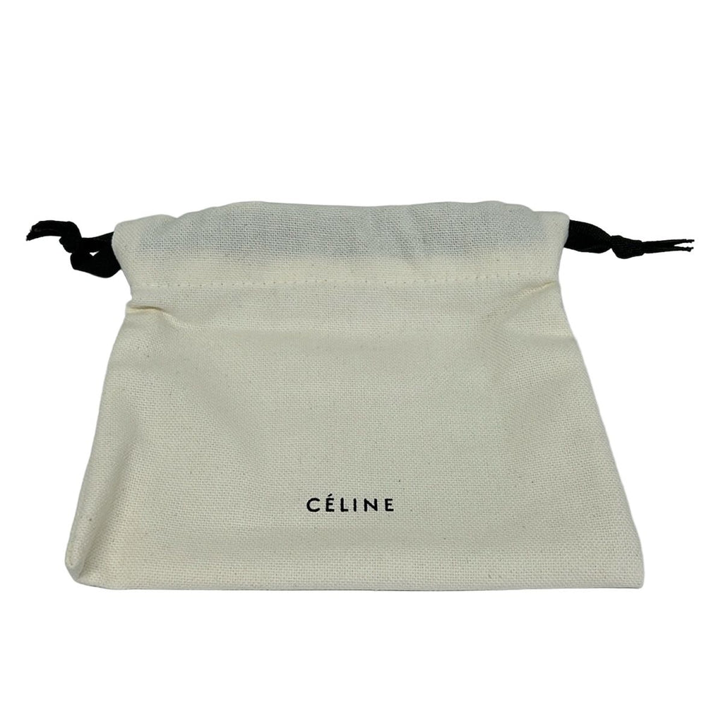 Celine Coin Purse Compact Zipped Card Case Dark Gray Fragment Leather — view 5